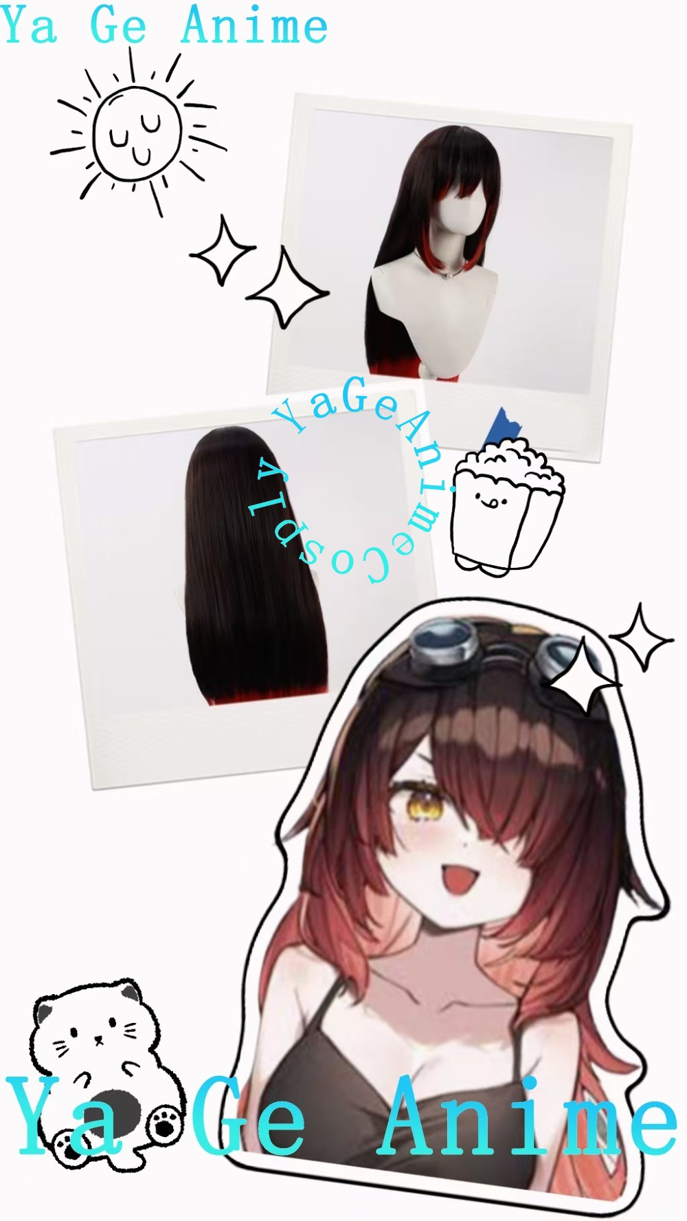 Tech Accessories & Gadgets - Cosplay Wig Long Loose Hair Gradient
