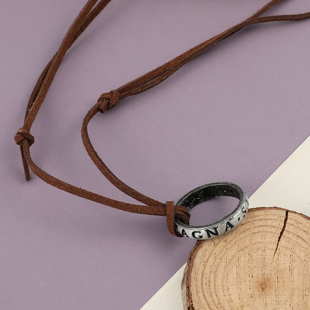 Game Anime Leather Chain Ring  - Vintage Tech Accessories incelemesi ve fiyatı