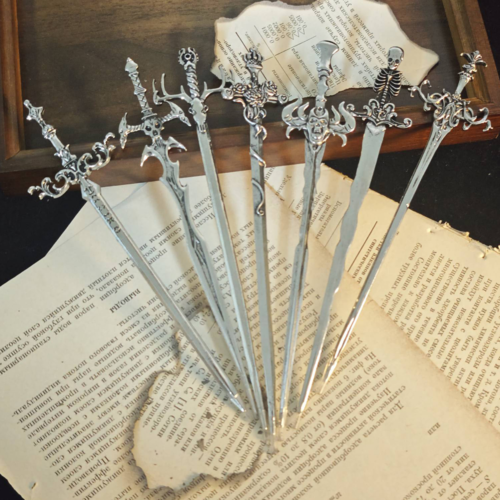 1pc Gothic Style Metal Sword H - Vintage Tech Accessories incelemesi ve fiyatı