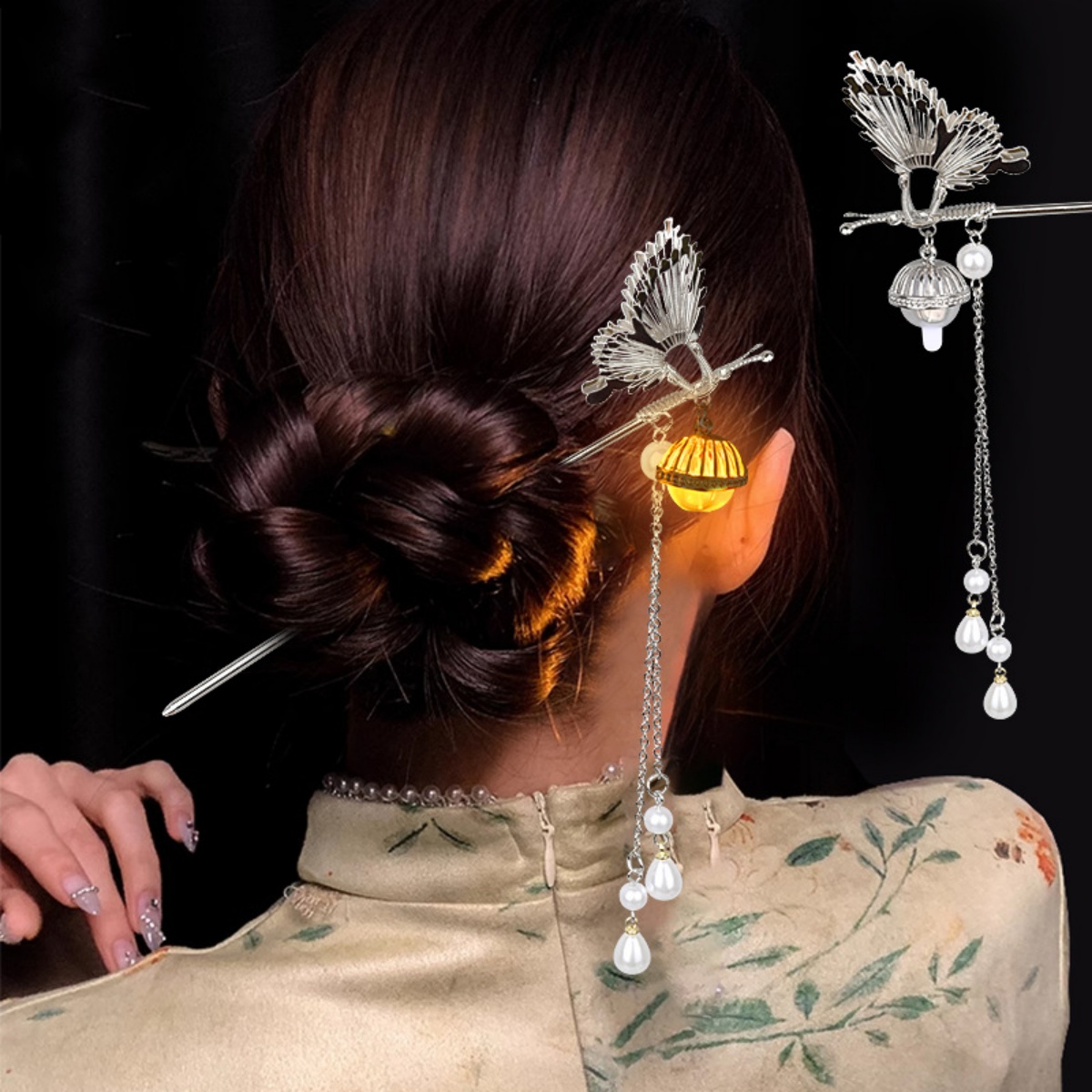 Luminous Flower Hairpin For Wo - Vintage Tech Accessories incelemesi ve fiyatı