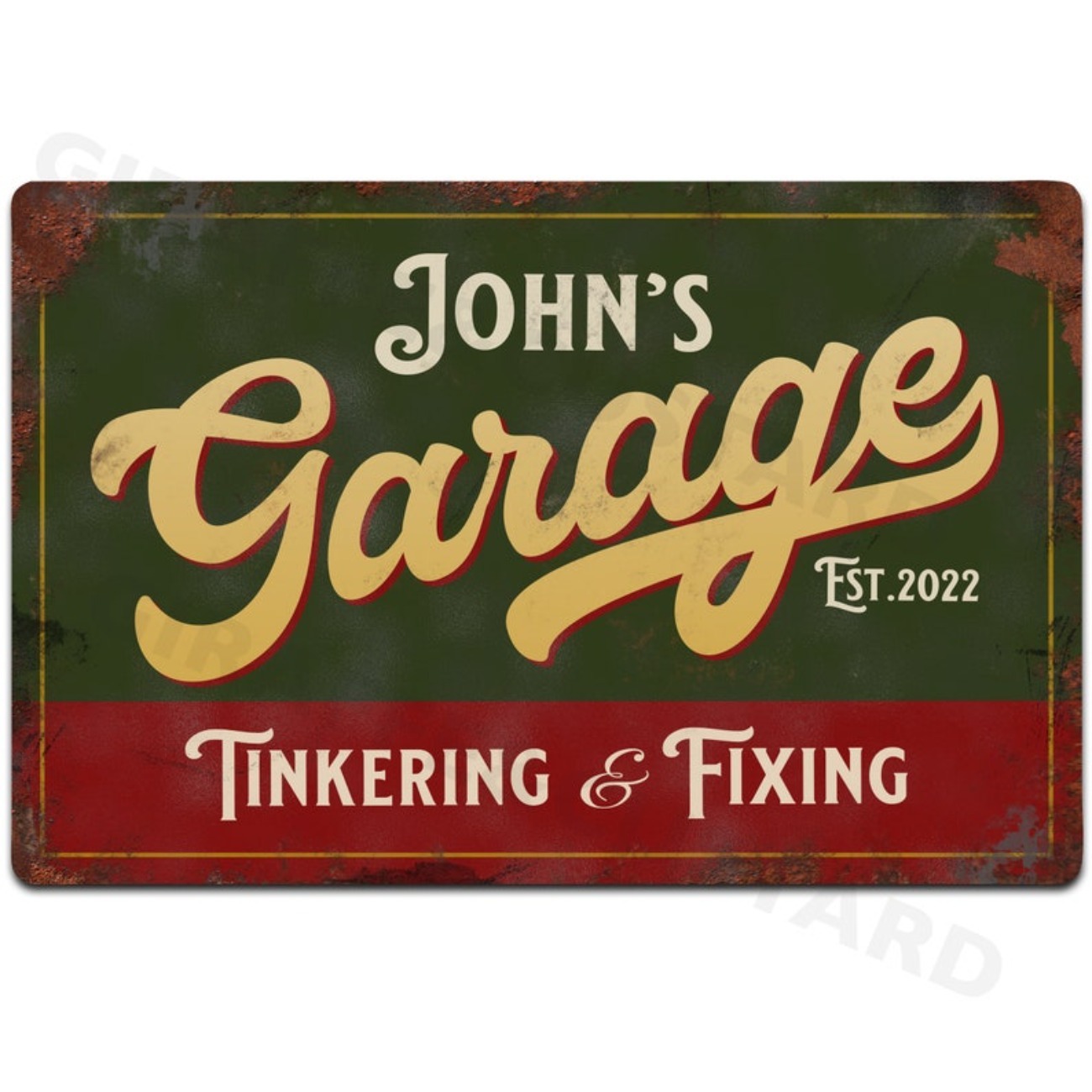 Custom Personalised Garage Met - Vintage Tech Accessories incelemesi ve fiyatı